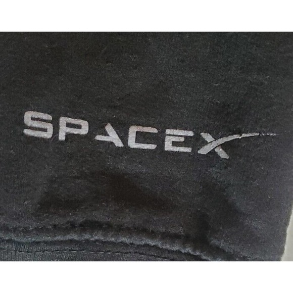 SpaceX Hoodie Pullover Falcon Heavy Earth Black Men’s Size Medium - Picture 7 of 8